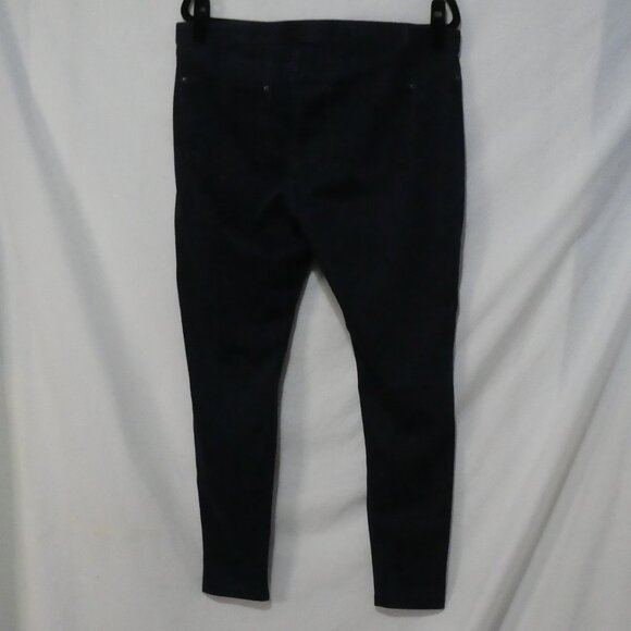 HUE | XL - extra large | Dark Blue Sleek Form-Fitting Slip-On Pants - Picture 2 of 16